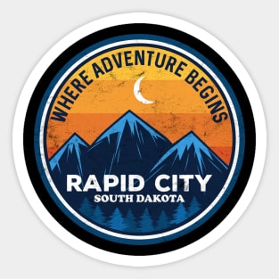 Rapid City South Dakota Where Adventure Begins Sticker